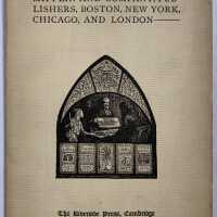 A sketch of the firm of Houghton Mifflin & Company publishers, together with a description of The Riverside Press at Cambridge Massachusetts.