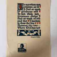 In men whom men condemn as ill ... / Joaquin Miller