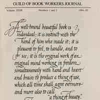 Guild of Book Workers Journal. 1984-85 : v.23 no 1&2