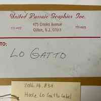 Hoole Lo Gatto Label