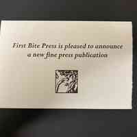 Card announcing "The Canon of Aphrodisia"