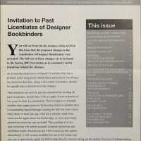 Designer Bookbinders newsletter; No. 139; Summer 2007.