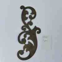Hoole Boarder Trumpet Flower and Leaf Template, Design 1345