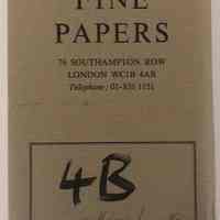 Falkiner Fine Papers, 4B.