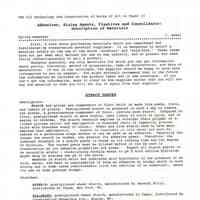 Adhesives, Sizing Agents, Fixatives and Consolidants: Description of Materials/Cathleen A. Baker