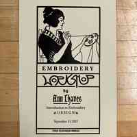 Embroidery Workshop / Ann Chaves