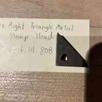 Hoole Right Triangle Metal Stamp Head