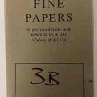 Falkiner Fine Papers, 3B.