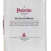 A Yuletide Toast or The Fairfield Wassail