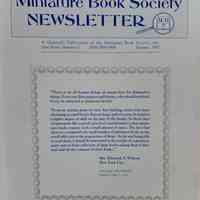 Miniature Book Society newsletter. N.S. no.12 : January, 1992