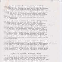 Photocopies describing tawed skins and their chemistry