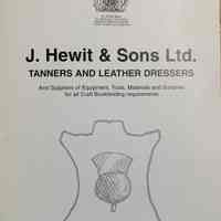 J. Hewit & Sons Ltd Tanners and Leather Dressers.