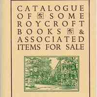 Catalogue of Some Roycroft Books & Associated Items for Sale