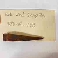 Hoole Wood Stamp Post