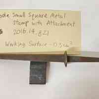 Hoole Small Square Metal Stamp with Attachment