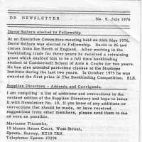 DB Newsletter; No. 9 July 1976