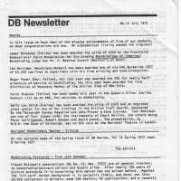 DB Newsletter; No. 15 July 1977