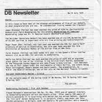 DB Newsletter; No. 15 July 1977