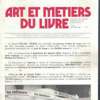 Art et metiers du livre; no. 108 Juin/Juilet 1981