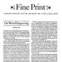 Fine print; Vol 4 No 3. July 1978