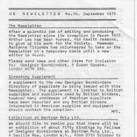 DB Newsletter; No. 10. September 1976