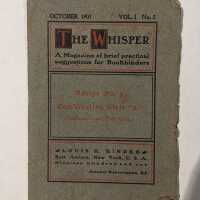 The Whisper: A Magazine of brief practical suggestions for Bookbinders ; Vol. 1 No. 5