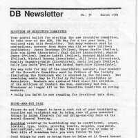 DB Newsletter; No. 34 March 1981