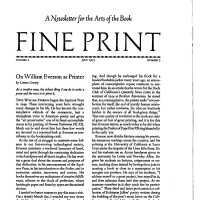 Fine Print; Vol 1 No 3 July 1975