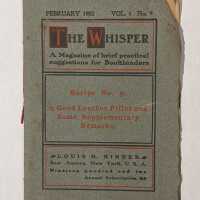 The Whisper: A Magazine of brief practical suggestions for Bookbinders; Vol 1 No. 9