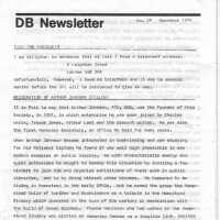 DB Newsletter; No. 29 November 1979