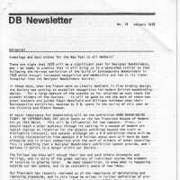 DB Newsletter; No. 18 January 1978