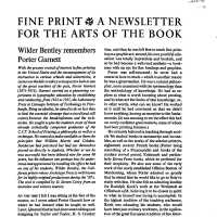 Fine Print; Vol 1 No 4. October 1975