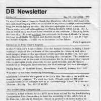 DB Newsletter; No. 22 September 1978