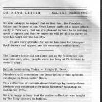 DB Newsletter; Nos. 6 & 7 March 1976