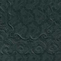          Close up on ribbon-embossed pattern and blind stamped decorative border. 