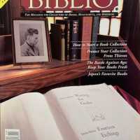 Biblio; July-August 1996; v.1 no.1 "Premiere issue"
