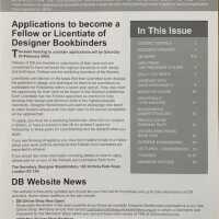 Designer Bookbinders newsletter; No.141; Winter 2007