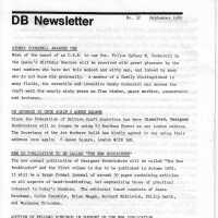 DB Newsletter; No. 32 September 1980