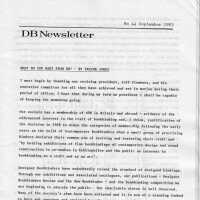 DB Newsletter; No. 44 September 1983