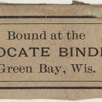 Advocate. Bindery