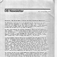 DB Newsletter; No. 16 September 1977