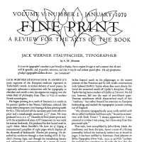 Fine print; Vol 5 No 1. January 1979