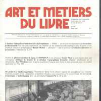 Art et metiers du livre; no. 105 Mars 1981