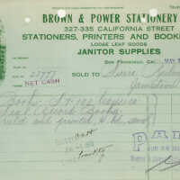 Brown & Power Stationery Co.