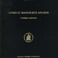 Livres et manuscrits anciens, rares et précieux : catalogue publie a l