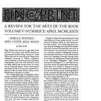 Fine print; Vol 5 No 2. April 1979