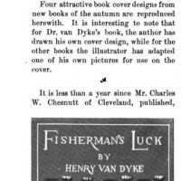          Selection from The Book Buyer with the attribution of the cover design to Henry Van Dyke.
   
