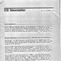 DB Newsletter; No. 17 November 1977