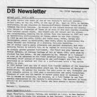 DB Newsletter; No. 27/28 September 1979