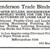 Henderson Trade Bindery